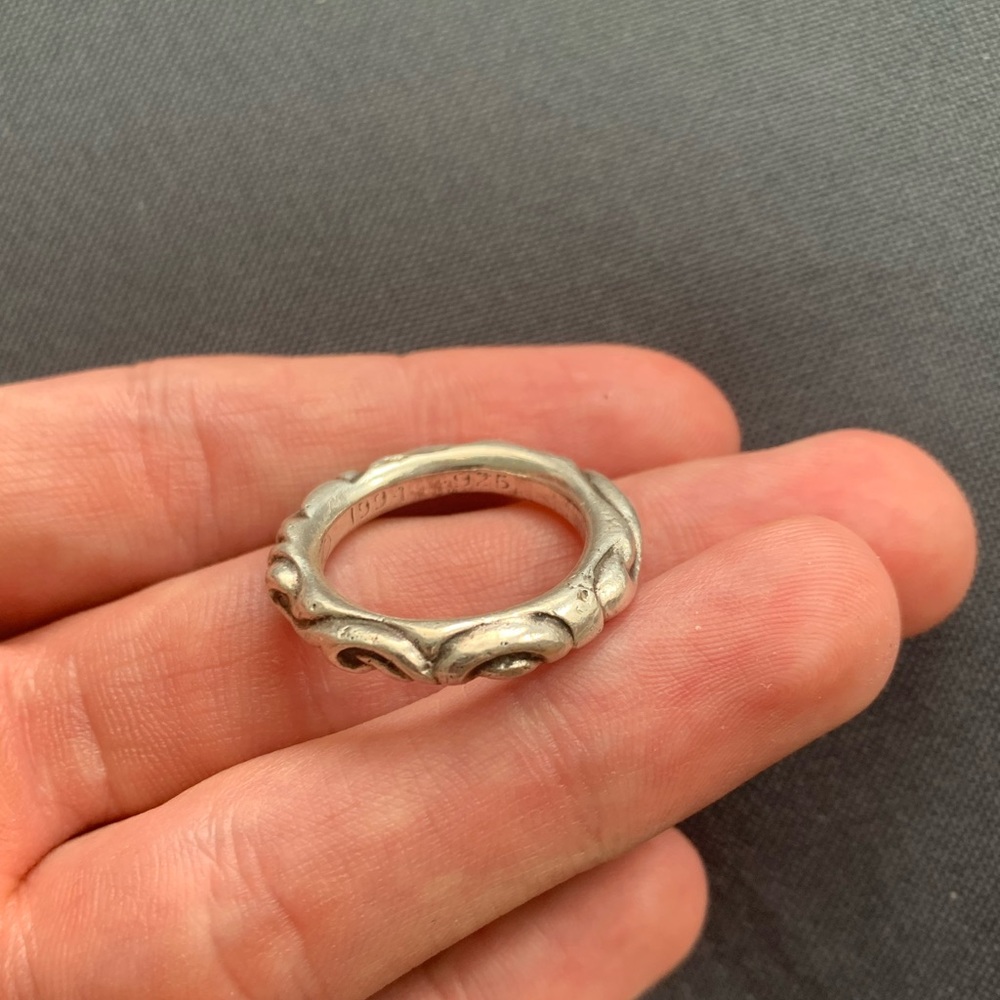 Vintage Chrome Hearts Scroll Ring